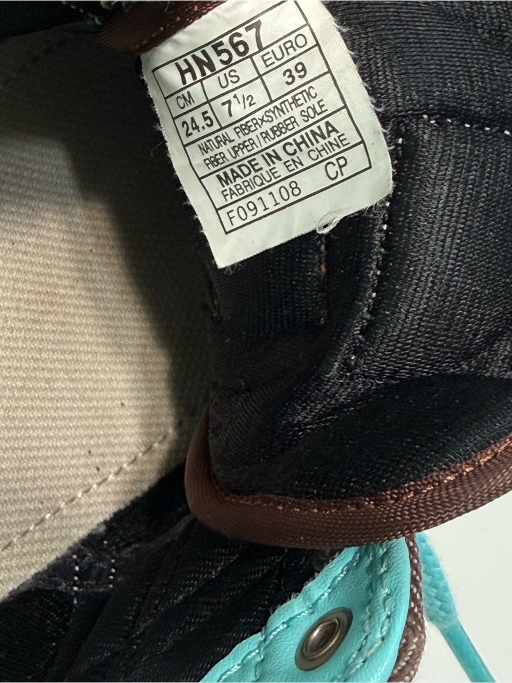 Onitsuka Tiger Ultimate 81 Sneakers Brown Turquoise Canvas Womens Size 7.5 - Picture 11 of 14